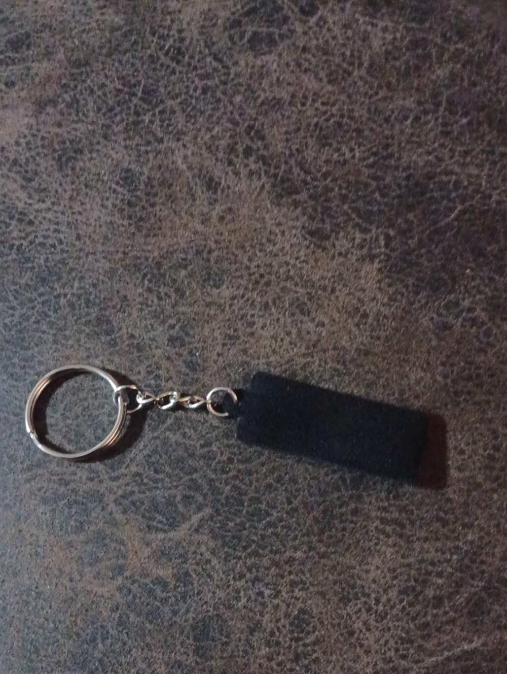 4/$30 New Black Rectangular Felt DIY Keychain